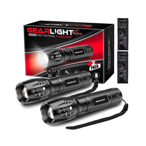 GearLight LED Flashlights - Mini Flashlights for Camping, Hiking, Walking